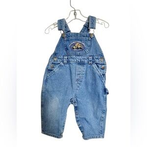 VTG Bugle Boy Overalls 90s Y2K 12M Embroidered Tow truck Denim